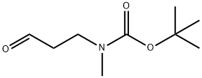 tert-Butyl Methyl(3-oxopropyl)carbaMate Struktur