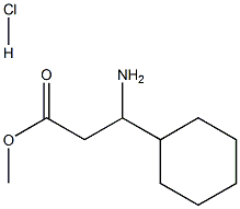 Methyl 3-aMino-3-cyclohexylpropanoate hydrochloride Struktur