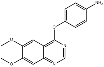 4-[(6,7-diMethoxy-4-quinazolinyl)oxy]aniline Struktur