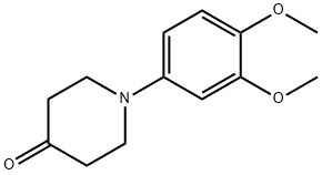 1-(3,4-dimethoxyphenyl)piperidin-4-one Struktur