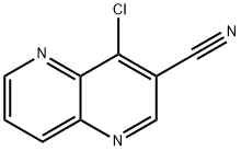 4-Chloro-1,5-naphthyridine-3-carbonitrile Struktur