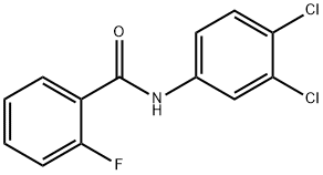 N-(3,4-dichlorophenyl)-2-fluorobenzamide Struktur