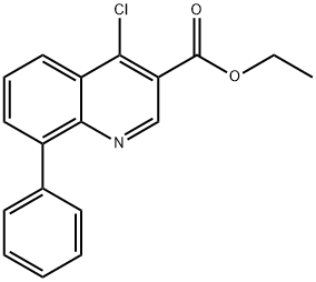 4-氯-8-苯基喹啉-3-甲酸乙酯 結(jié)構(gòu)式