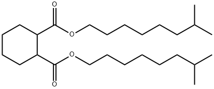 1,2-Bis(7-Methyloctyl)cyclohexyl-1,2-dicarboxylate Struktur