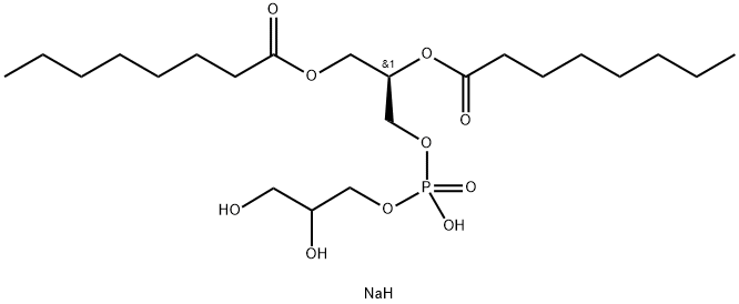 1,2-dioctanoyl-sn-glycero-3-phospho-(1'-rac-glycerol) (sodiuM salt) Struktur