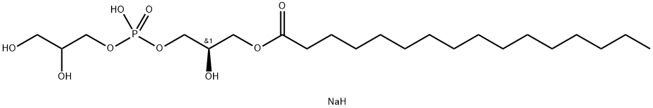 1-palMitoyl-2-hydroxy-sn-glycero-3-phospho-(1'-rac-glycerol) (sodiuM salt) Struktur