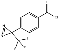 4-[3-(Trifluoromethyl)-3H-diazirin-3-yl]benzoyl chloride Struktur