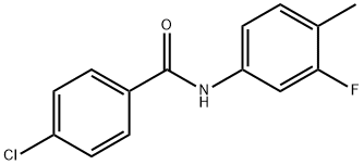 4-chloro-N-(3-fluoro-4-methylphenyl)benzamide Struktur