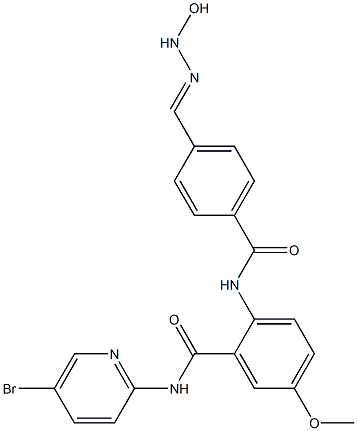 N-(5-Bromo-2-pyridinyl)-2-[[4-[(hydroxyamino)iminomethyl]benzoyl]amino]-5-methoxybenzamide Struktur