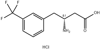 (R)-3-AMino-4-(3-trifluoroMethylphenyl)-butyric acid-HCl Struktur