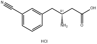 (R)-3-AMino-4-(3-cyanophenyl)-butyric acid-HCl Struktur