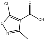 4-Isoxazolecarboxylicacid,5-chloro-3-methyl-(7CI,9CI) Struktur