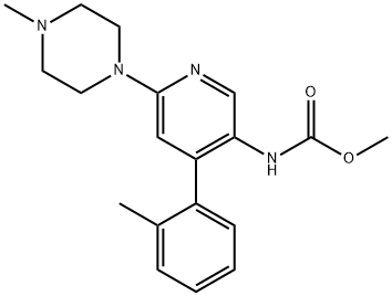 Methyl (6-(4-Methylpiperazin-1-yl)-4-(o-tolyl)pyridin-3-yl)carbaMate Struktur