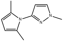 3-(2,5-diMethyl-1H-pyrrol-1-yl)-1-Methyl-1H-pyrazole Struktur