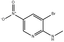 (3-BroMo-5-nitro-pyridin-2-yl)-Methyl-aMine Struktur