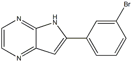 6-(3-broMophenyl)-5H-pyrrolo[2,3-b]pyrazine Struktur