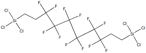 1,6-BIS(TRICHLOROSILYLETHYL)DODECAFLUOROHEXANE Struktur