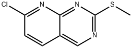 7-Chloro-2-(methylthio)pyrido[2,3-d]pyrimidine Struktur