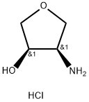 cis-4-アミノテトラヒドロ-3-フラノール塩酸塩 化學(xué)構(gòu)造式