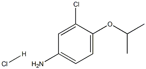 BenzenaMine, 3-chloro-4-(1-Methylethoxy)-, hydrochloride Struktur