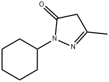 2-Cyclohexyl-5-Methyl-2,4-dihydro-pyrazol-3-one Struktur