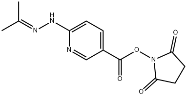 2,5-dioxopyrrolidin-1-yl 6-(2-(propan-2-ylidene)hydrazinyl)nicotinate               (S-SANH) Struktur