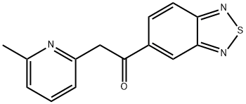 1-(2,1,3-Benzothiadiazol-5-yl)-2-(6-Methyl-2-pyridinyl)ethanone Struktur