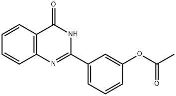 3-(4-Oxo-3,4-dihydroquinazolin-2-yl)phenyl acetate Struktur