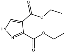 diethyl 1H-pyrazole-4,5-dicarboxylate Struktur