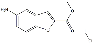 2-Benzofurancarboxylic acid, 5-aMino-, Methyl ester (hydrochloride) Struktur