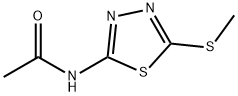 N-[5-(methylsulfanyl)-1,3,4-thiadiazol-2-yl]acetamide Struktur