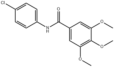 N-(4-chlorophenyl)-3,4,5-trimethoxybenzamide Struktur