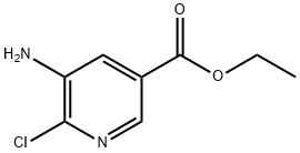 5-AMino-6-chloro-3-pyridinecarboxylic acid ethyl ester Struktur