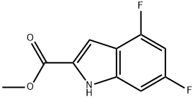 methyl 4,6-difluoro-1H-indole-2-carboxylate Struktur