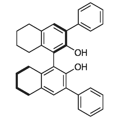 R-5,5',6,6',7,7',8,8'-octahydro-3,3'-diphenyl-[1,1'-Binaphthalene]-2,2'-diol Struktur