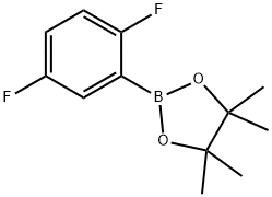 2,5-Difluorobenzeneboronic acid pinacol ester Struktur