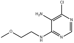 6-Chloro-N4-(2-Methoxy-ethyl)-pyriMidine-4,5-diaMine Struktur