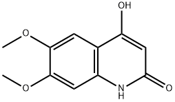 4-Hydroxy-6,7-dimethoxyquinolin-2(1H)-one Struktur