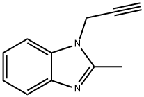 1H-Benzimidazole,2-methyl-1-(2-propynyl)-(9CI) Struktur