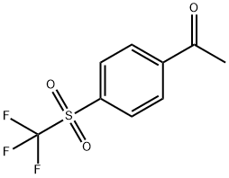 1-(4-(trifluoromethylsulfonyl)phenyl)ethanone Structure