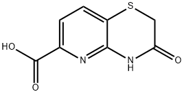 3,4-dihydro-3-oxo-2H-pyrido[3,2-b][1,4]thiazine-6-carboxylic acid Struktur