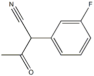 2-(3-Fluorophenyl)-3-oxobutanenitrile Struktur