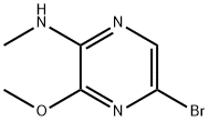 5-broMo-3-Methoxy-N-Methylpyrazin-2-aMine Struktur