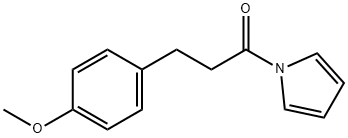 3-(4-Methoxyphenyl)-1-(pyrrol-1-yl)propan-1-one Struktur