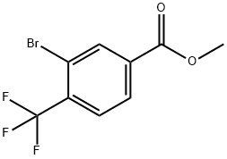 Methyl 3-bromo-4-(trifluoromethyl)benzoate Struktur