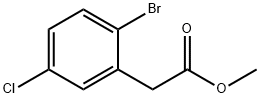 Methyl 2-(2-broMo-5-chlorophenyl)acetate Struktur