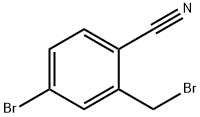 Benzonitrile, 4-broMo-2-(broMoMethyl)- Struktur