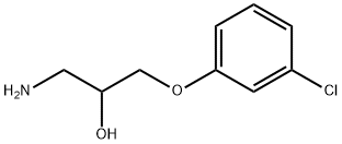 1-amino-3-(3-chlorophenoxy)propan-2-ol Struktur