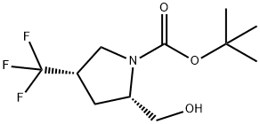 (2S,4S)-1-Boc-4-trifluoroMethylpyrrolidine-2-Methanol Struktur