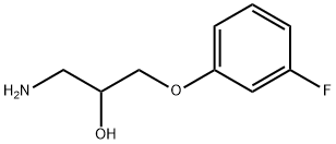 1-amino-3-(3-fluorophenoxy)propan-2-ol Struktur